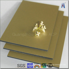 Decoración Interior Espejo de Oro Aluminio Panel Compuesto Fabricante
